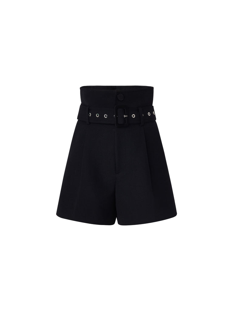 MO&Co. Women's Paperbag High Waisted Belted Summer Shorts For Women