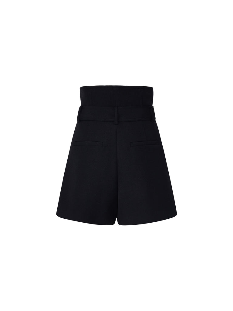 MO&Co. Women's Paperbag High Waisted Belted Summer Shorts For Women