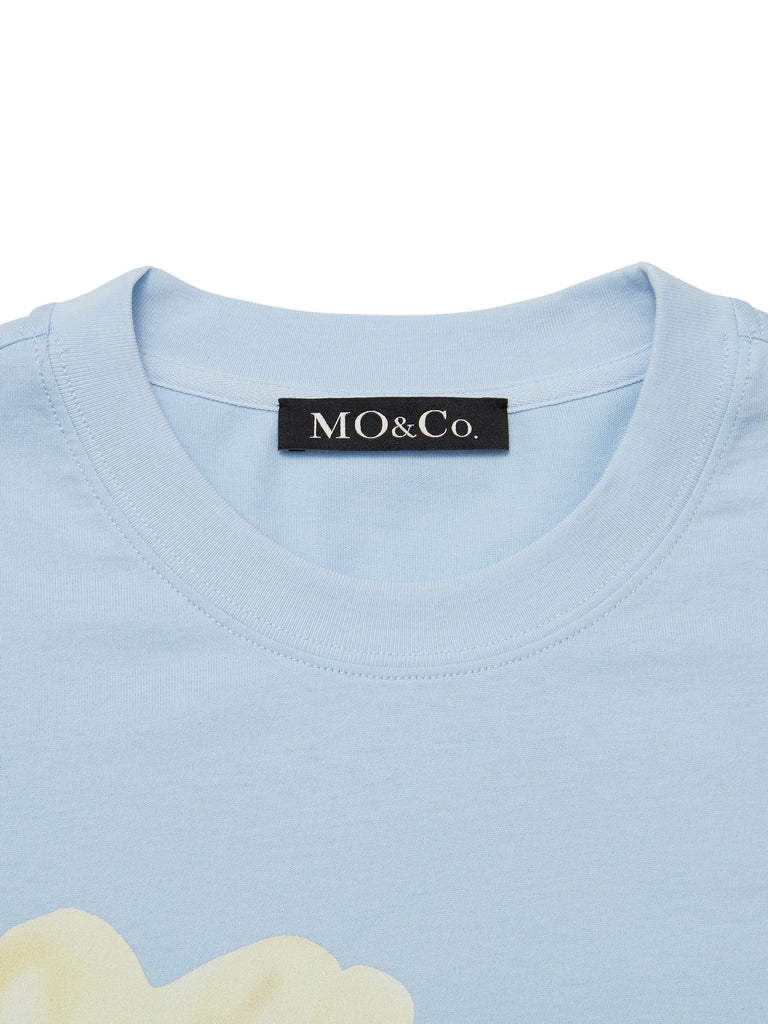 MO&Co. Women's Oversized Cartoon Print T-shirt Loose Casual Round Neck