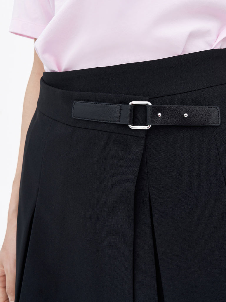 MO&Co. Women's Pleated Mini Loose Casual Streetwear Skirt For Women