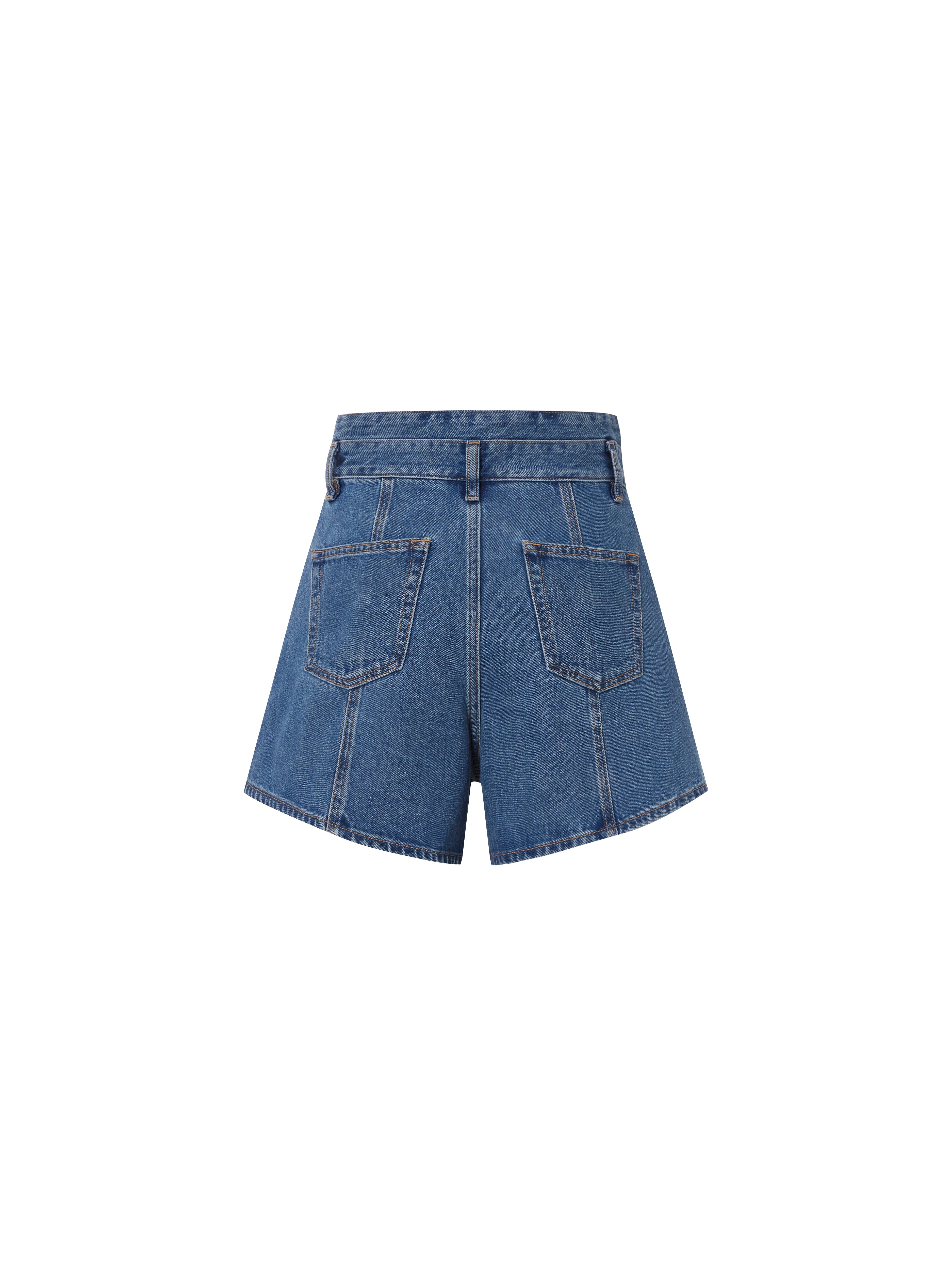 MO&Co. Women's Cotton Vintage Denim Shorts Loose Cowboys