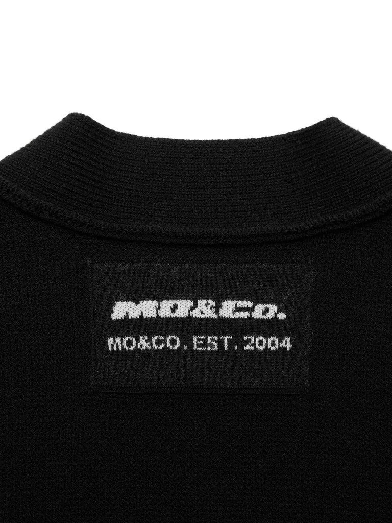 MO&Co. Women's Drop Shoulder Knit Cardigan Loose Casual V Neck Ladies Sweater