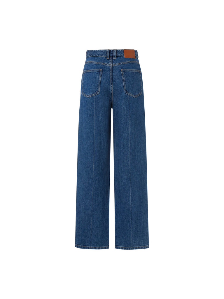 MO&Co. Women's Vintage Straight Jeans Fitted Casual Womens Tall Jeans