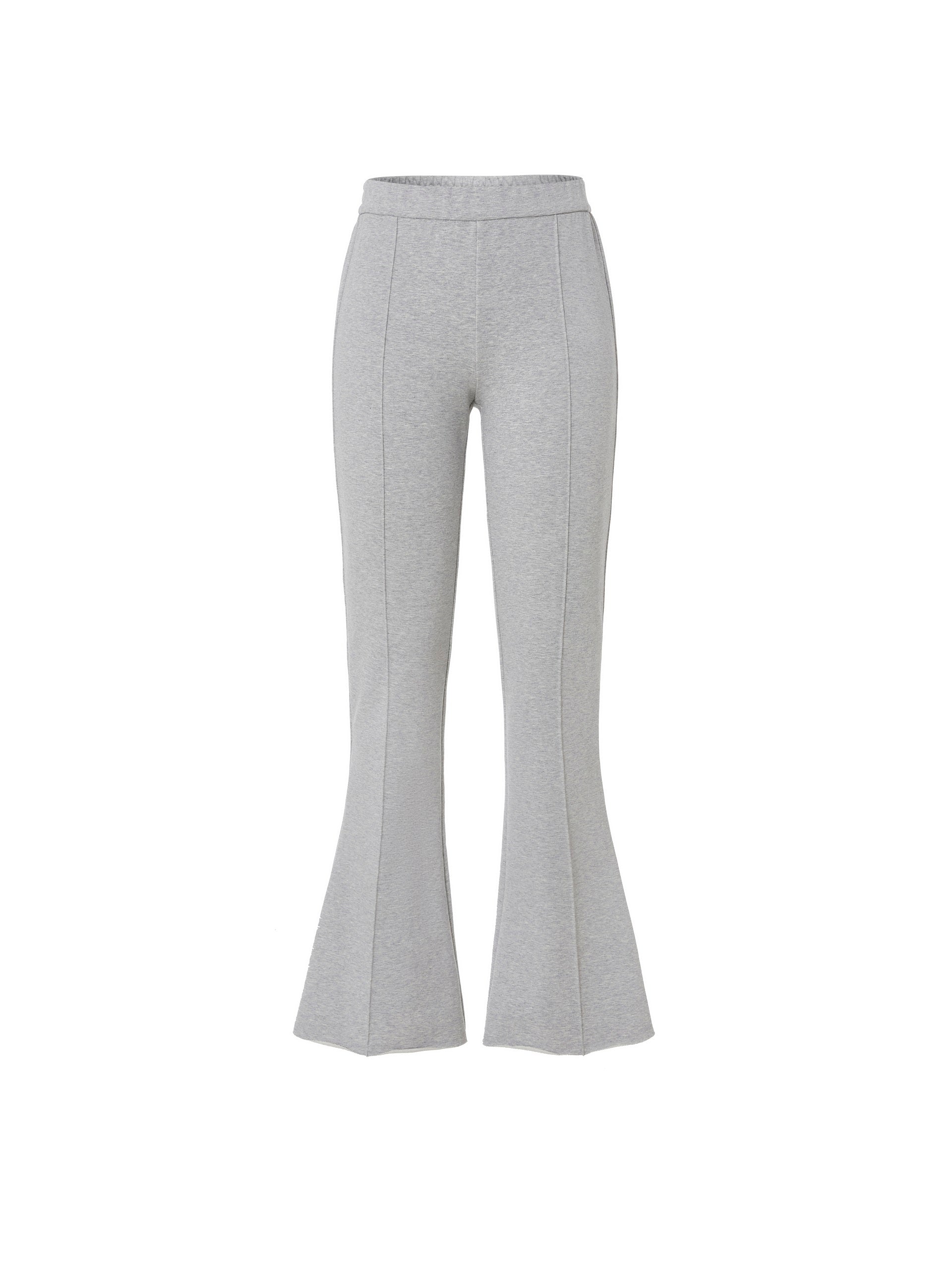 MO&Co.Women's Cotton Flared Casual Pants Fitted Casual Straight Pants For Women