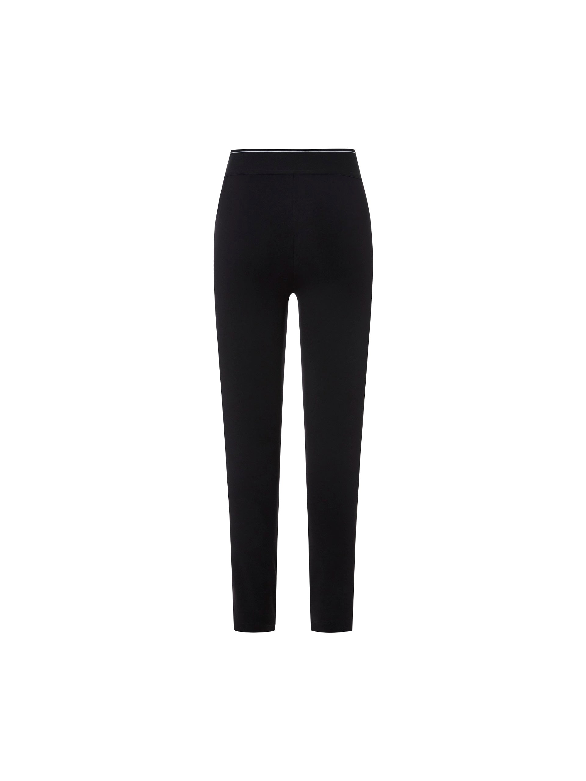 MO&Co. Women's Skinny Sports Casual Pants Fitted Casual Black Trousers