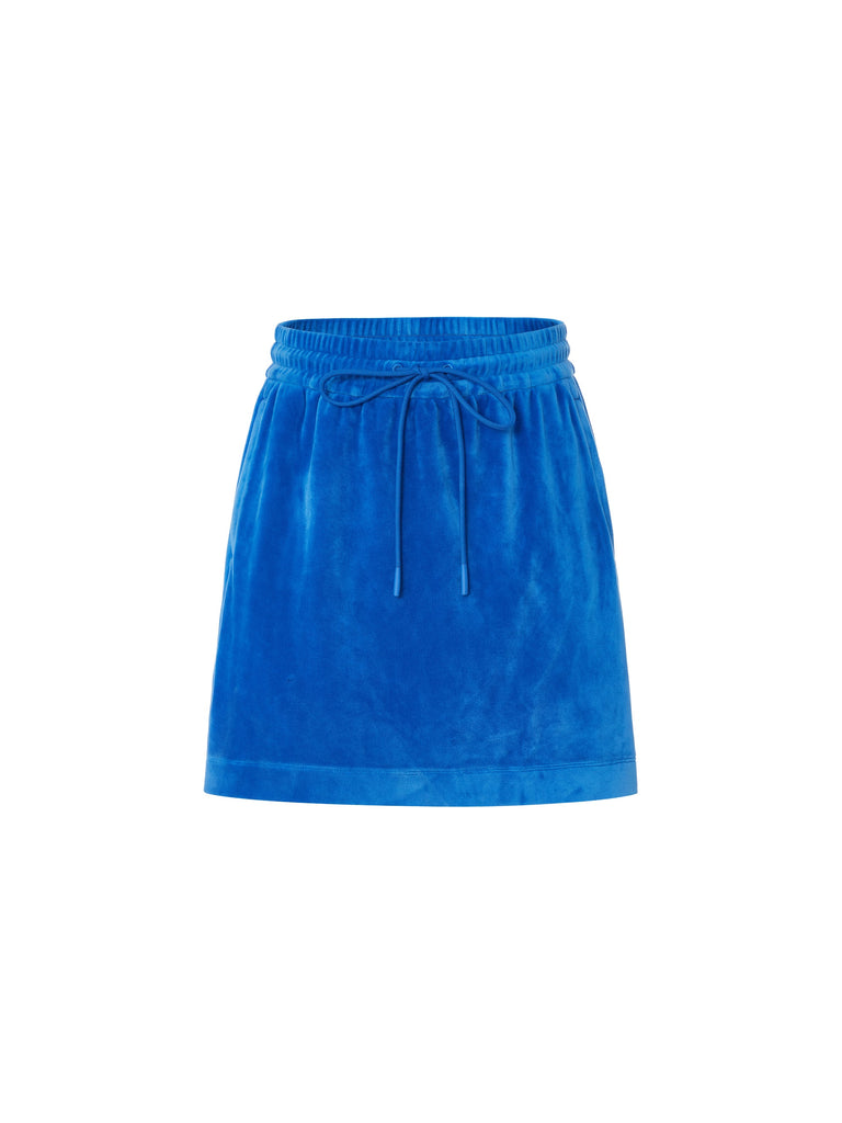MO&Co.Women's Drawstring High Waist Skirt Fitted Casual Short Skirt