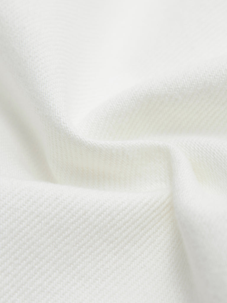 Cheongsam Buckle White Cotton Causal Shirt Jacket