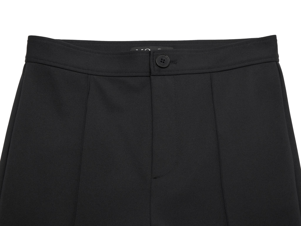 Tailored Full-length Flared Black Trousers