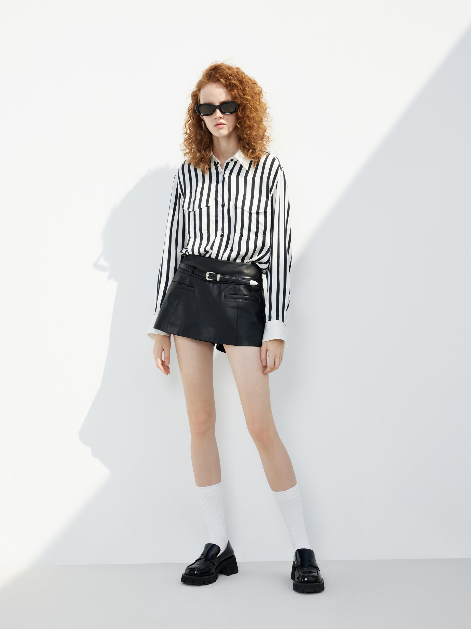 Striped Satin Shirt