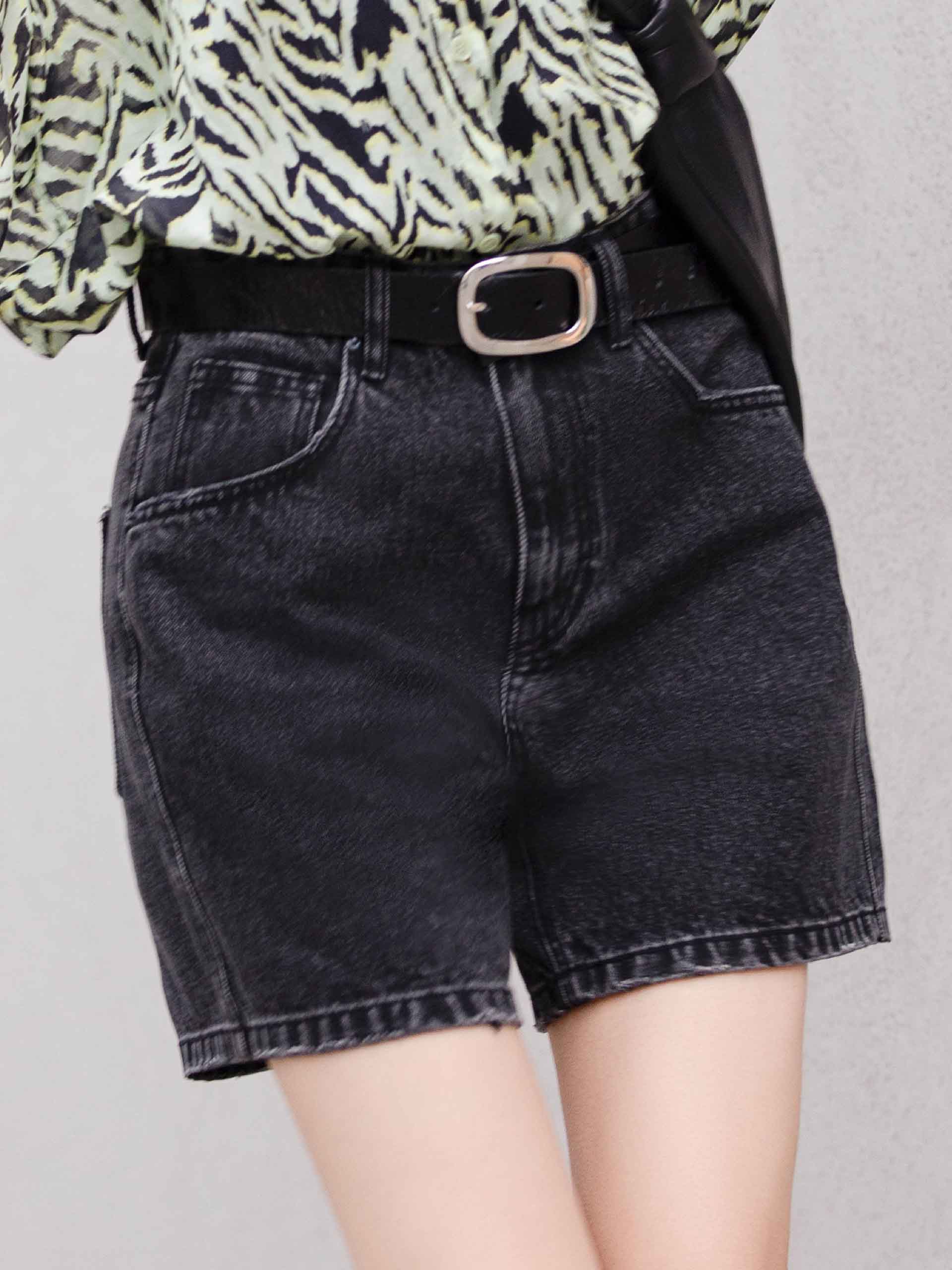 High Waist Straight Shorts MBB2SOTT18