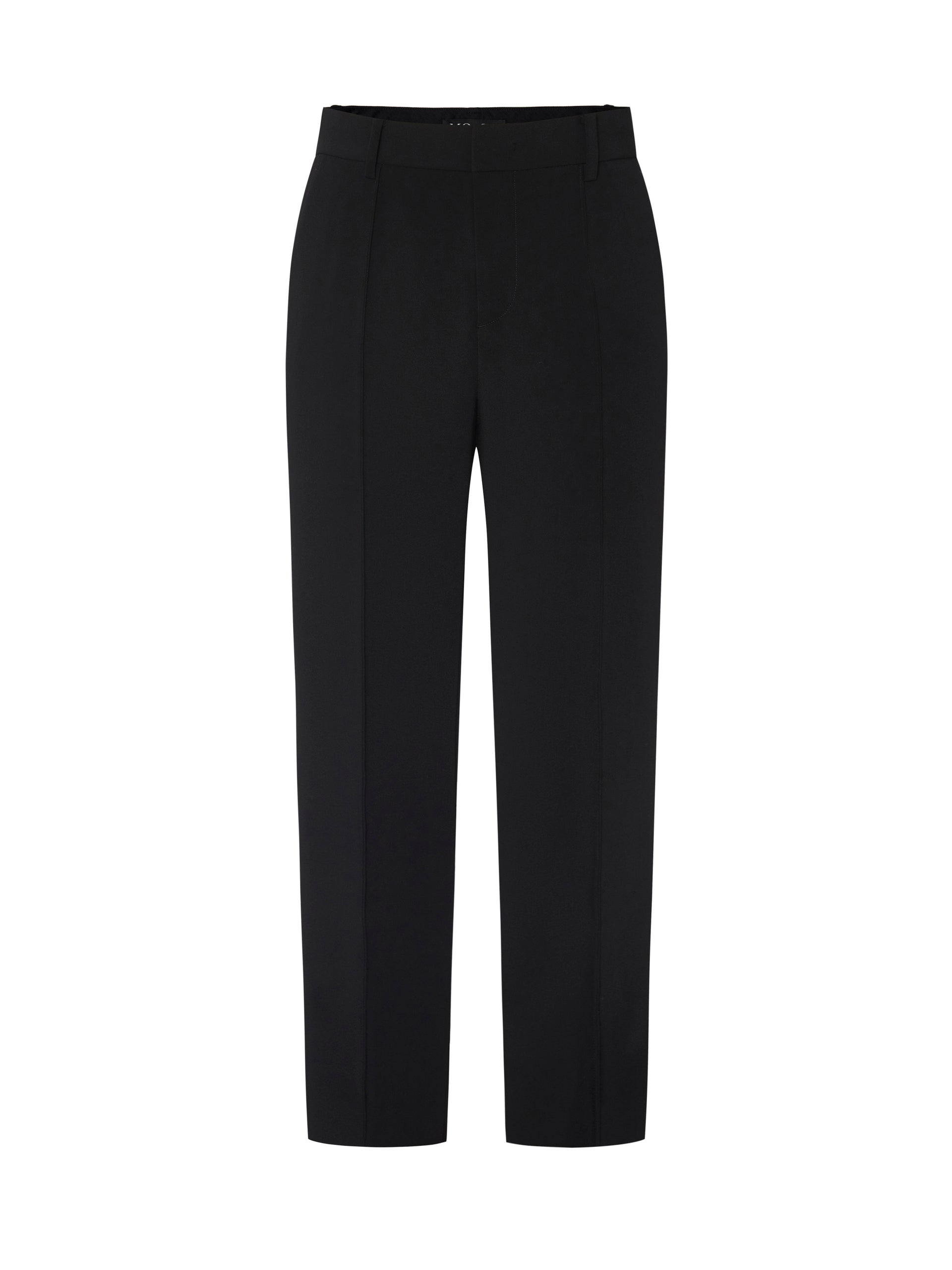 Straight Leg Tailored Trousers Black Pants