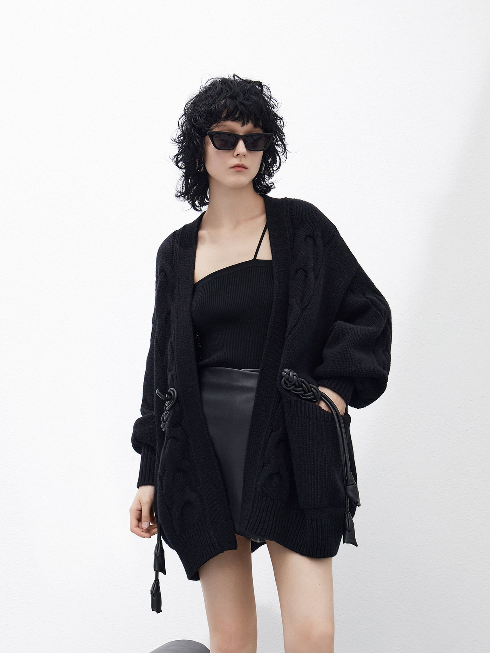 Cheongsam Buckle Wool Cardigan - Main Image