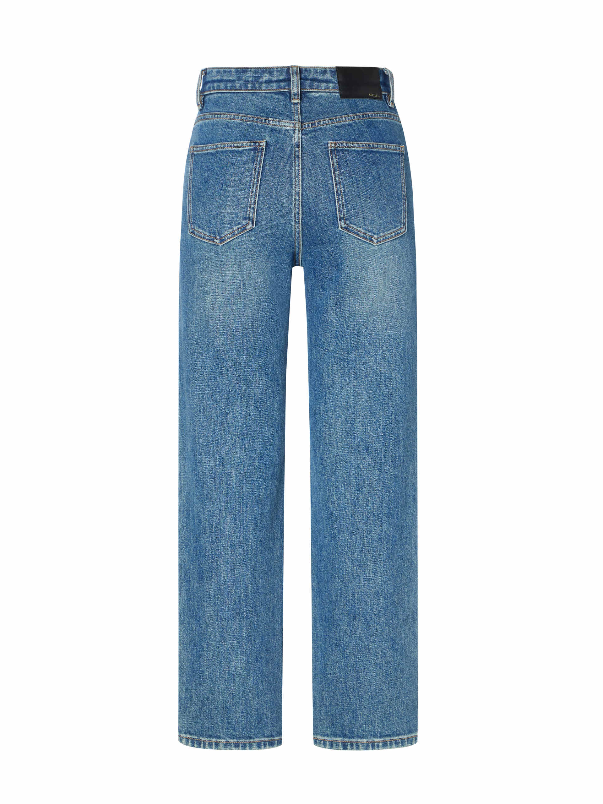 Vintage High Rise Straight Blue Jeans