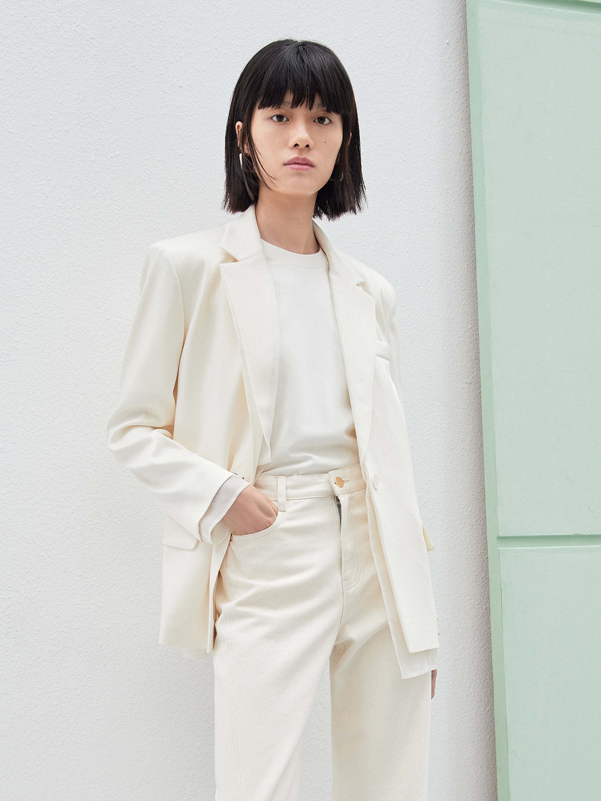 Women's Layered Structure Vanilla Chic Blazer