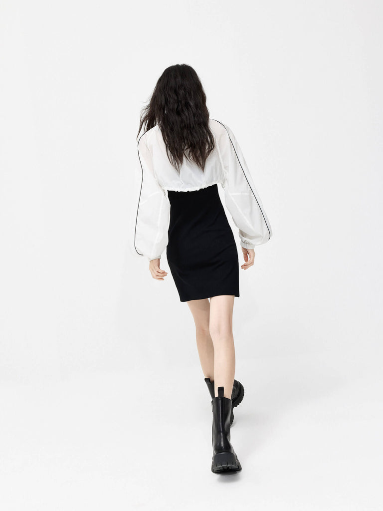Shop MO&Co. Women's Mini Length Dress Set in Black
