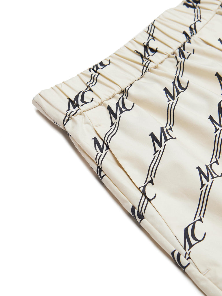 Women's Monogram Print Cotton Shorts