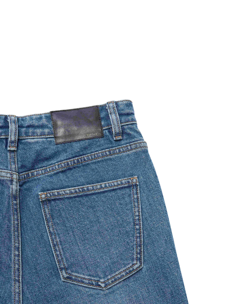Vintage High Rise Straight Blue Jeans