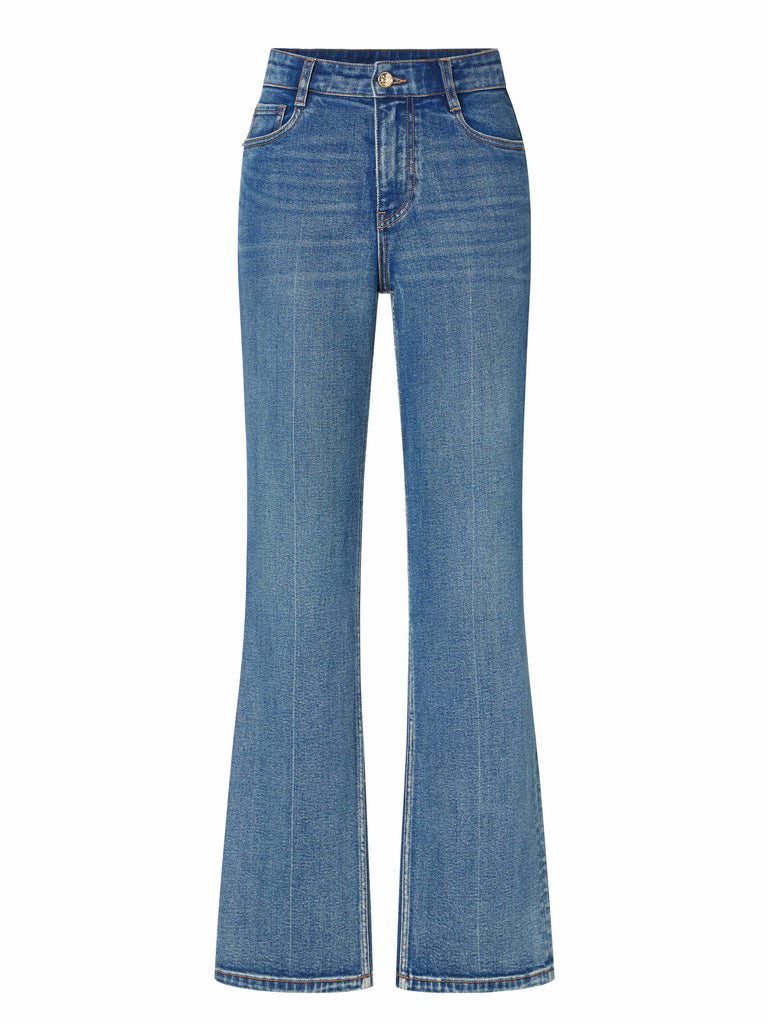 Straight and Flared Full Length Vintage Blue Jeans