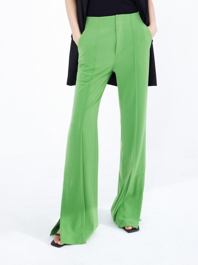 MO&Co. Women's High Waist Side Slits Casual Pants Loose Casual Stylish Pant